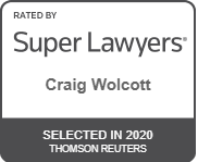 Rated By | Super Lawyers | Craig Wolcott | Selected In 2020 | Thomson Reuters